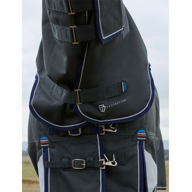 Couverture ComFiTec Ultra Turnout Weatherbeeta cou détachable 100 g Noir