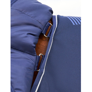 Couverture ComFiTec Ultra Turnout Weatherbeeta cou détachable 100 g Marine Bleu marine