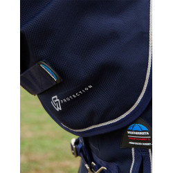 Couverture ComFiTec Ultra Turnout Weatherbeeta cou détachable 100 g Marine Bleu marine