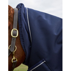 Couverture ComFiTec Ultra Turnout Weatherbeeta cou détachable 100 g Marine Bleu marine