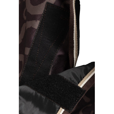 Couverture d'extérieur légère Glasgow avec couvre-encolure Horze Prune au chocolat Couverture d'extérieur légère Glasgow avec couvre-encolure Horze Prune au chocolat