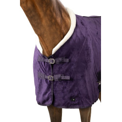 Couverture polaire Lincoln avec tour d'encolure en fourrure Horze Morelle noire Couverture polaire Lincoln avec tour d'encolure en fourrure Horze Morelle noire