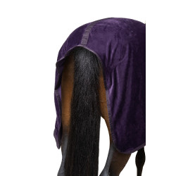 Couverture polaire Lincoln avec tour d'encolure en fourrure Horze Morelle noire Couverture polaire Lincoln avec tour d'encolure en fourrure Horze Morelle noire