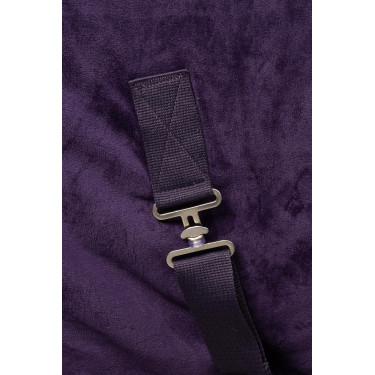 Couverture polaire Lincoln avec tour d'encolure en fourrure Horze Morelle noire Couverture polaire Lincoln avec tour d'encolure en fourrure Horze Morelle noire