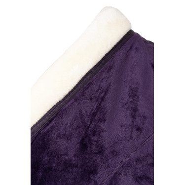 Couverture polaire Lincoln avec tour d'encolure en fourrure Horze Morelle noire Couverture polaire Lincoln avec tour d'encolure en fourrure Horze Morelle noire