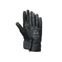 Gants d'équitation imperméables et rembourrés B Vertigo Onyx Vert scarabé