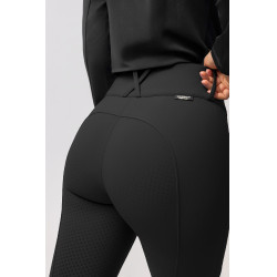 Pantalon d'équitation thermique Horze Grand Prix Pro grip intégral femme Noir