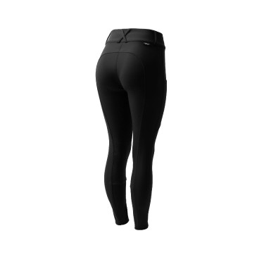 Pantalon d'équitation thermique Horze Grand Prix Pro grip intégral femme Noir