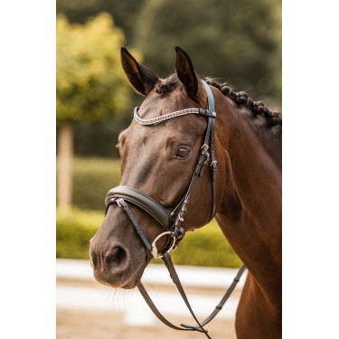 Frontal strass Horze Columbia Noir / argent