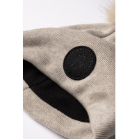 Bonnet tricoté pompon amovible B Vertigo Sydney Brun pumice stone (marron clair) Beige
