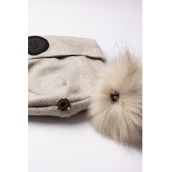 Bonnet tricoté pompon amovible B Vertigo Sydney Brun pumice stone (marron clair) Beige Bonnet tricoté pompon amovible B Vertigo Sydney Brun pumice stone (marron clair) Beige