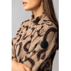 Veste polaire femme Horze Ariana Imprimé marron