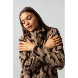 Veste polaire femme Horze Ariana Imprimé marron