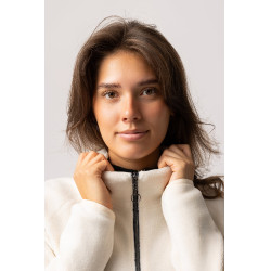 Pull en polaire anorak femme Horze Frieda Bleu jet strem