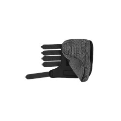 Guêtres d'écurie néoprène avec doublure Horze Noir