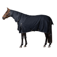 Couverture d'extérieur avec col fixe 200 g Horze Glasgow Myrtille Gris