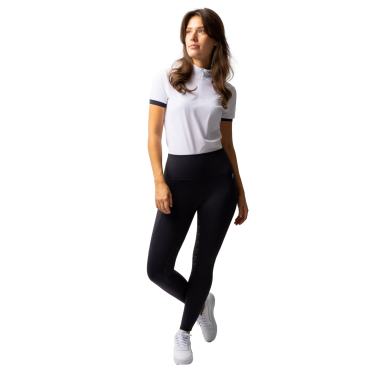 Legging thermique full grip femme Horze Gillian Marine foncé Bleu