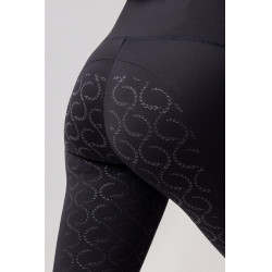 Legging thermique full grip femme Horze Gillian Marine foncé Bleu
