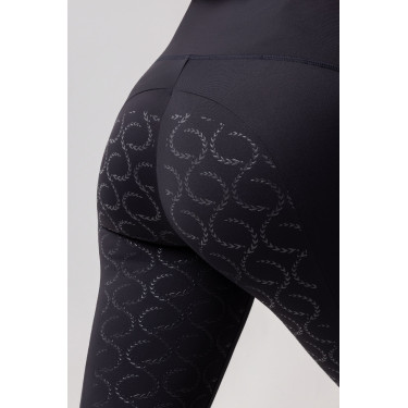 Legging thermique full grip femme Horze Gillian Marine foncé Bleu