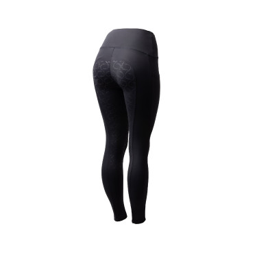 Legging thermique full grip femme Horze Gillian Marine foncé Bleu