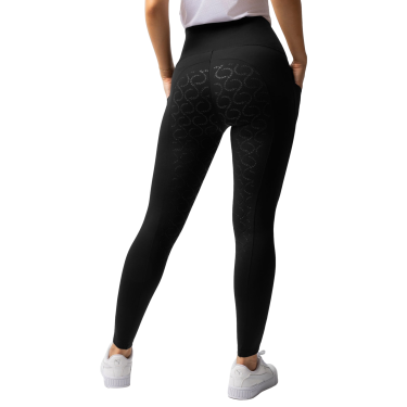 Legging thermique full grip femme Horze Gillian Noir