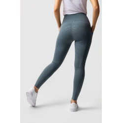 Legging thermique full grip femme Horze Gillian Gris orage