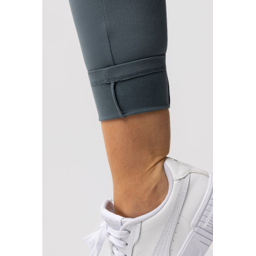 Legging thermique full grip femme Horze Gillian Gris orage