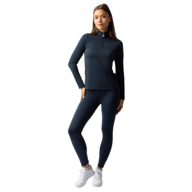 T-shirt d'entraînement àmanches longues femmes Horze Lilian Myrtille Gris