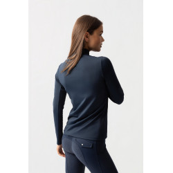 T-shirt d'entraînement àmanches longues femmes Horze Lilian Myrtille Gris