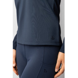 T-shirt d'entraînement àmanches longues femmes Horze Lilian Myrtille Gris
