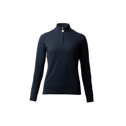 T-shirt d'entraînement àmanches longues femmes Horze Lilian Myrtille Gris