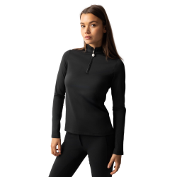 T-shirt d'entraînement àmanches longues femmes Horze Lilian Noir