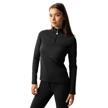 T-shirt d'entraînement àmanches longues femmes Horze Lilian Noir