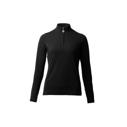 T-shirt d'entraînement àmanches longues femmes Horze Lilian Noir