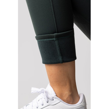 Pantalon thermique de compression fond intégral femme B Vertigo Chiara Vert scarabé