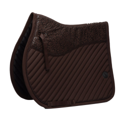 Tapis de selle mixte Horze Lucca Prune au chocolat