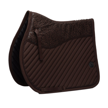 Tapis de selle mixte Horze Lucca Prune au chocolat