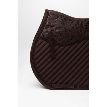 Tapis de selle mixte Horze Lucca Prune au chocolat