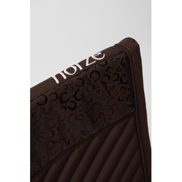 Tapis de selle mixte Horze Lucca Prune au chocolat
