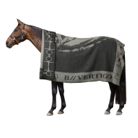 Couverture imprimée avec cheval et mors B Vertigo Beauté noir