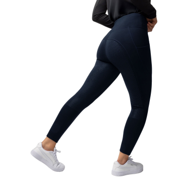 Legging thermique fond intégral femme Horze Greta Marine foncé Bleu