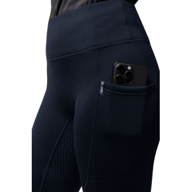 Legging thermique fond intégral femme Horze Greta Marine foncé Bleu