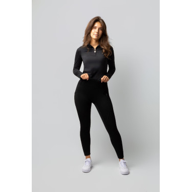 Legging thermique fond intégral femme Horze Greta Noir