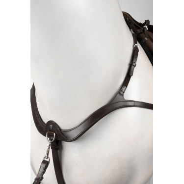 Collier de chasse avec plastron Horze Hampstead Marron