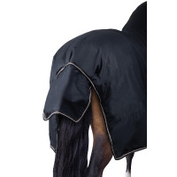 Couverture d'extérieur Pony avec col fixe 200 g Horze Glasgow Myrtille Gris