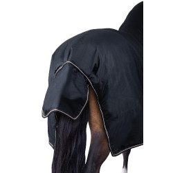 Couverture d'extérieur Pony avec col fixe 200 g Horze Glasgow Myrtille Gris