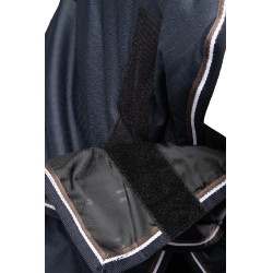 Couverture d'extérieur Pony avec col fixe 200 g Horze Glasgow Myrtille Gris