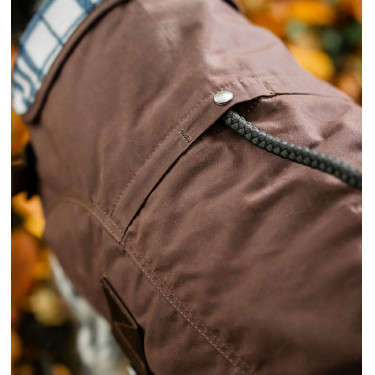 Couverture chien Horseware Heritage Newmarket Marron / bleu marine witney Couverture chien Horseware Heritage Newmarket Marron / bleu marine witney