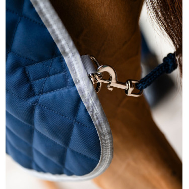 Couverture de box Horseware Amigo Plus Disque 200g Marine / gris titane / argent Bleu marine