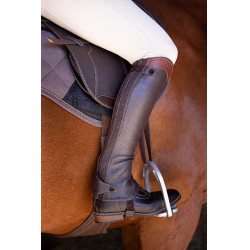 Mini-chaps Equithème Elite Havane Marron Mini-chaps Equithème Elite Havane Marron